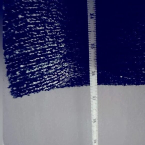 LOFT Women's Sz 12 Blue Multi Tweed Short Sleeve Sheath Dress Pockets EUC - Picture 6 of 6